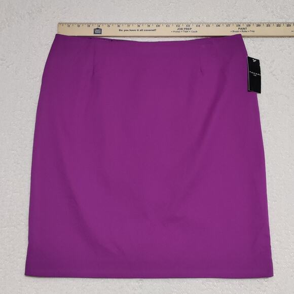 TAHARI ASL Skirt Women's Size 16 Straight Knee Length Career Amethyst Purple NEW - Picture 11 of 15